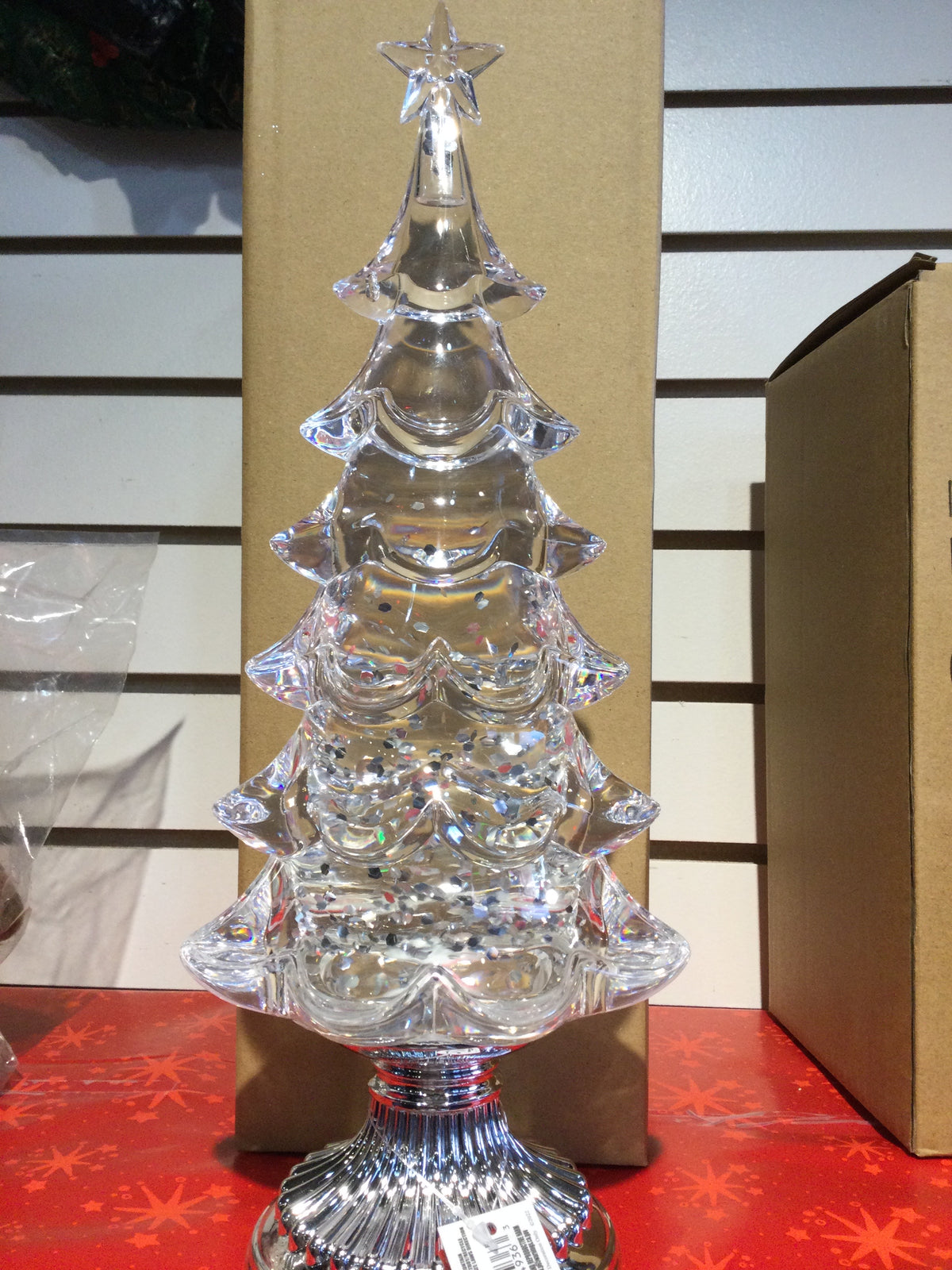 Clear lighted tree