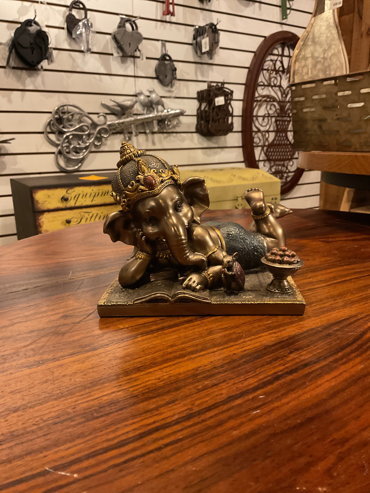 Ganesha laying statue