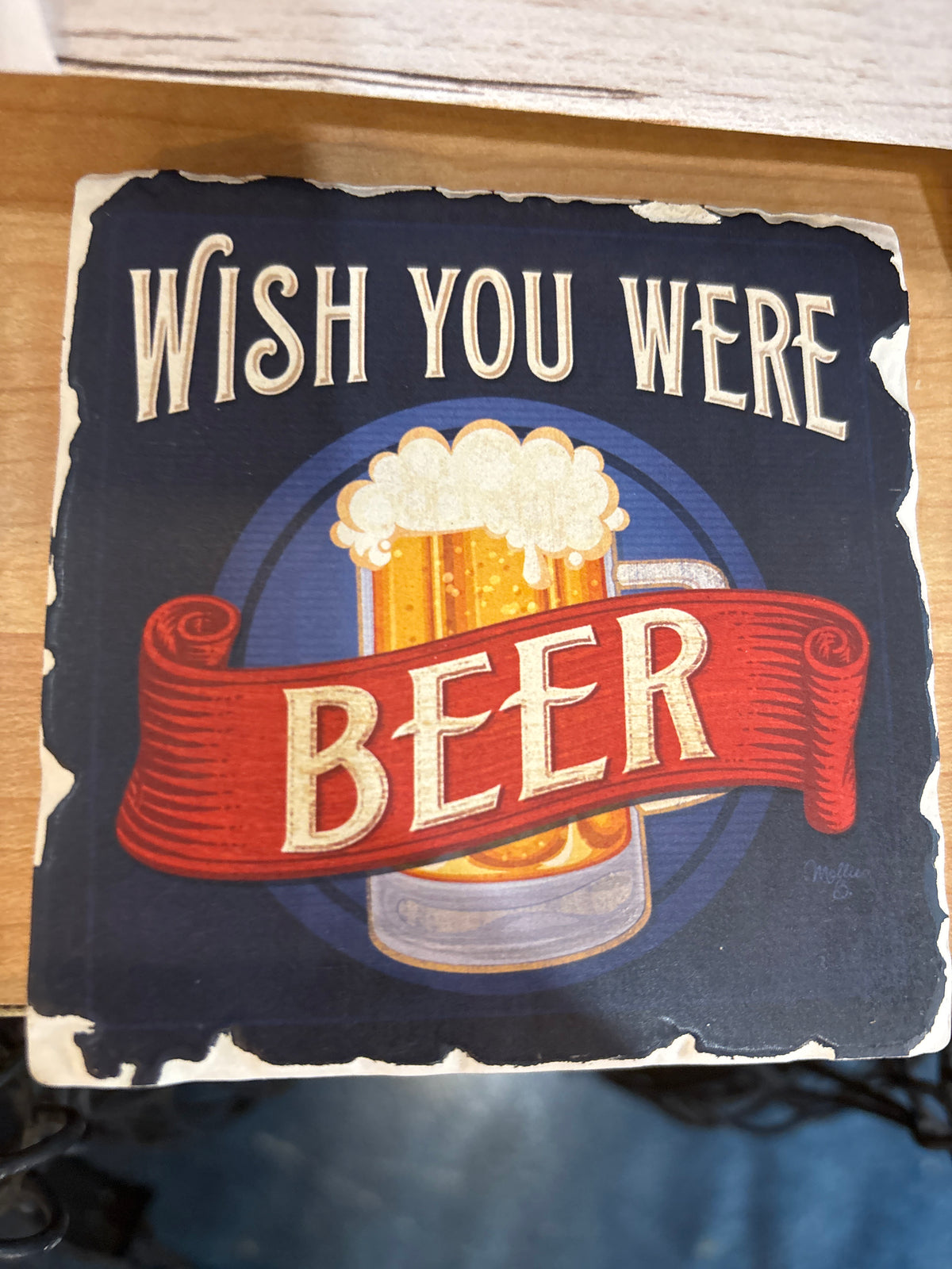 Tumbled tile wish you were beer