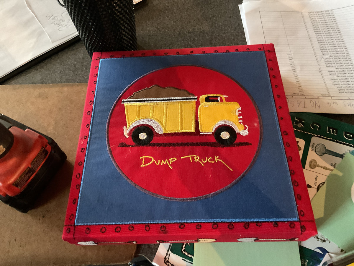 Dumpster truck sign