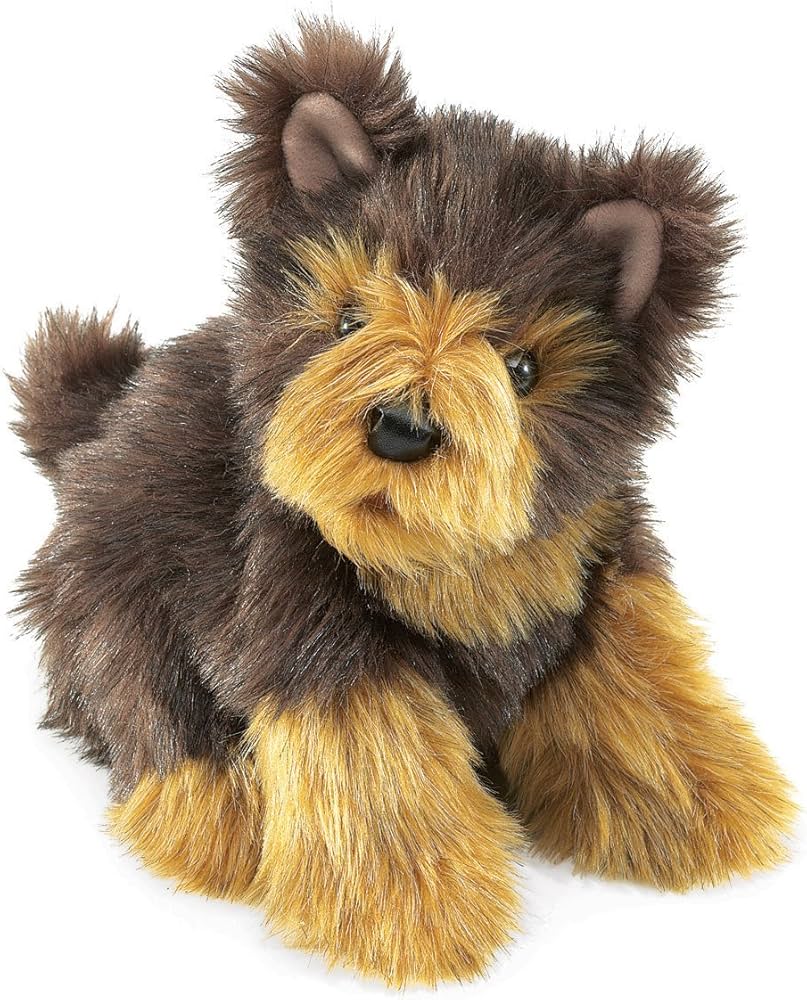 Yorkie pup puppet