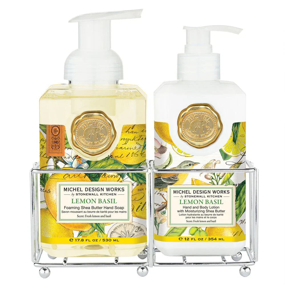 MDW Lemon Basil soap & lotion set