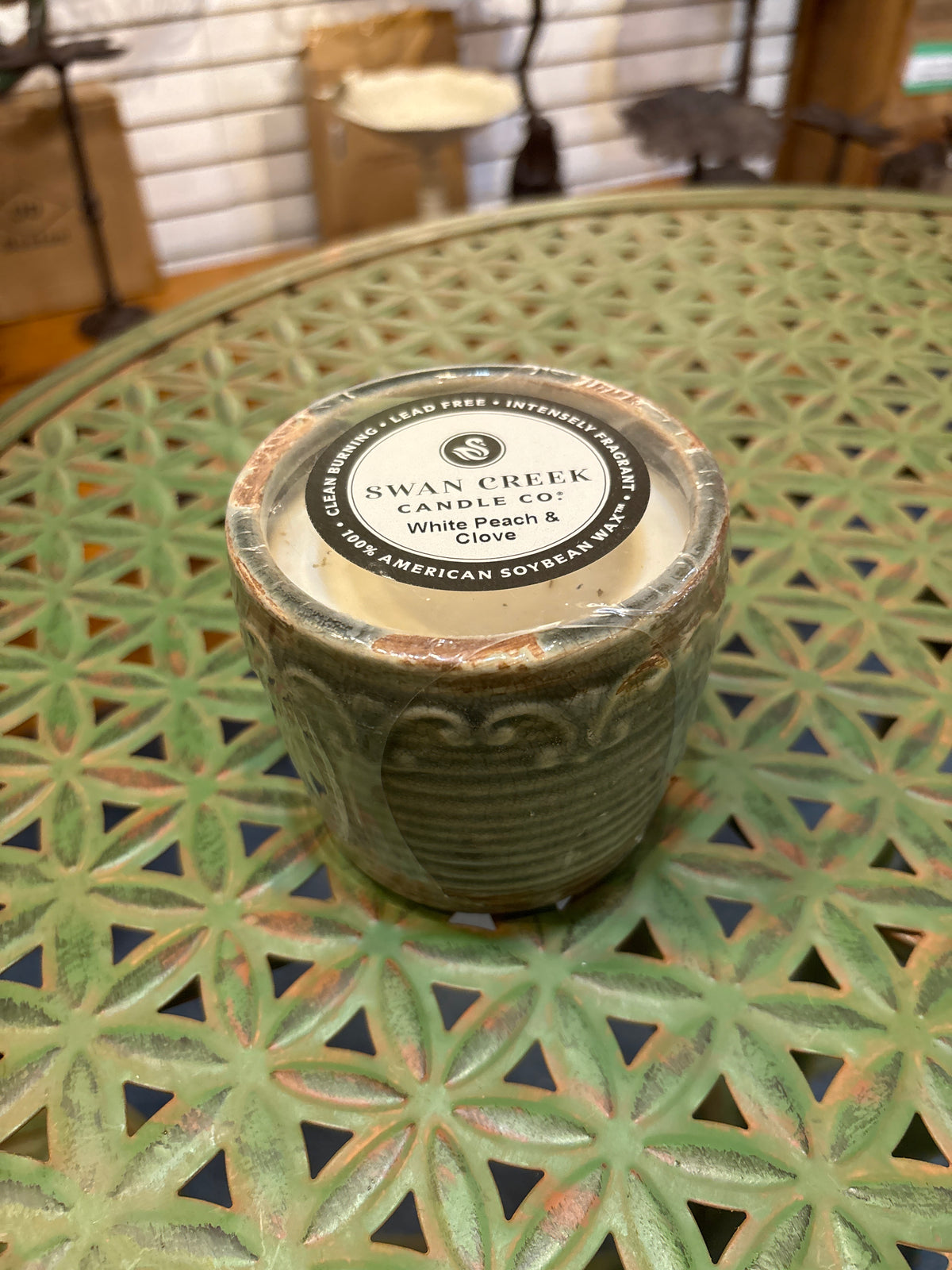 Swan Creek Peach and Clove Candle