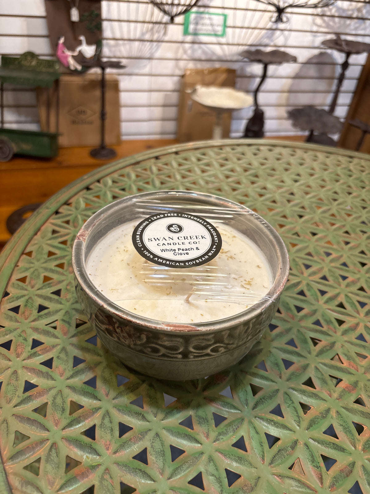 Swan Creek Peach and Clove Candle