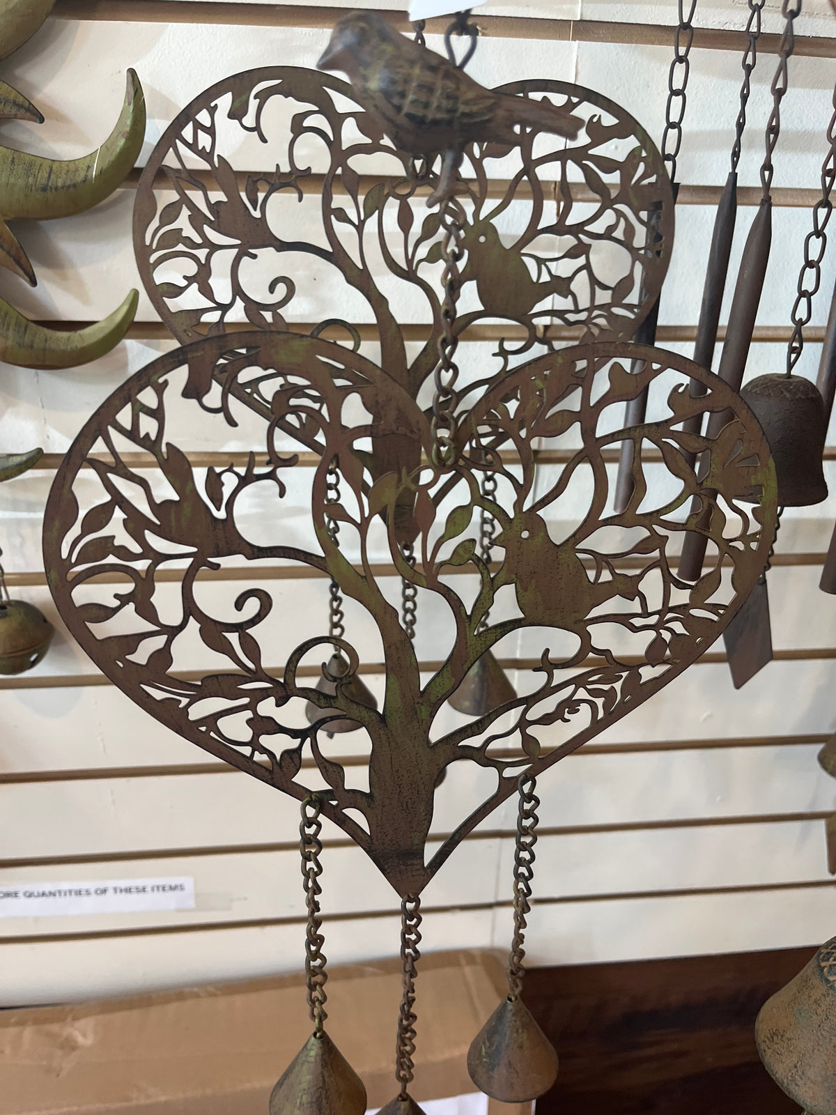 Ux4773 heart bell w bird