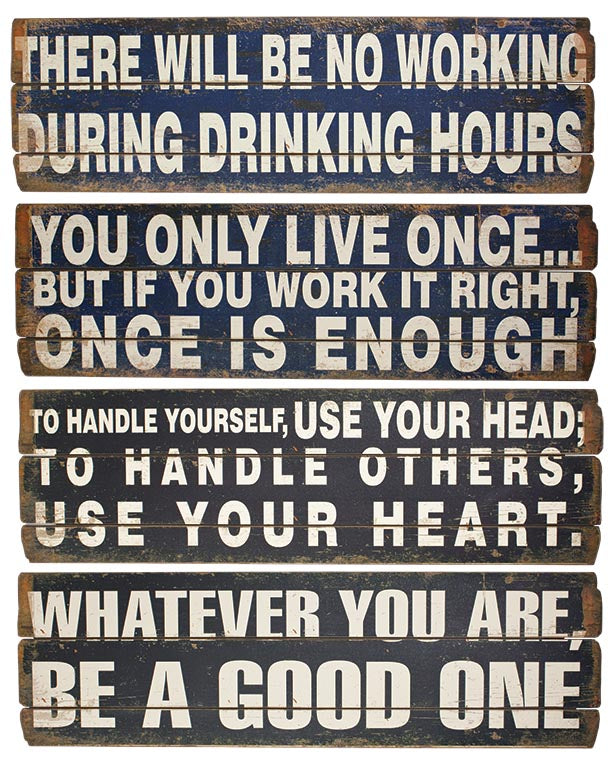 UW2374 Wooden Sign