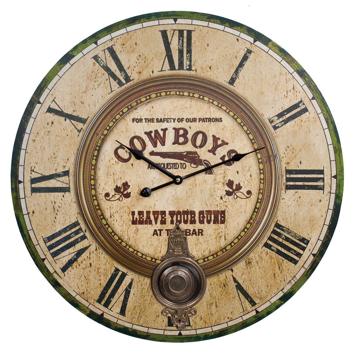 W2332 Cowboys Clock