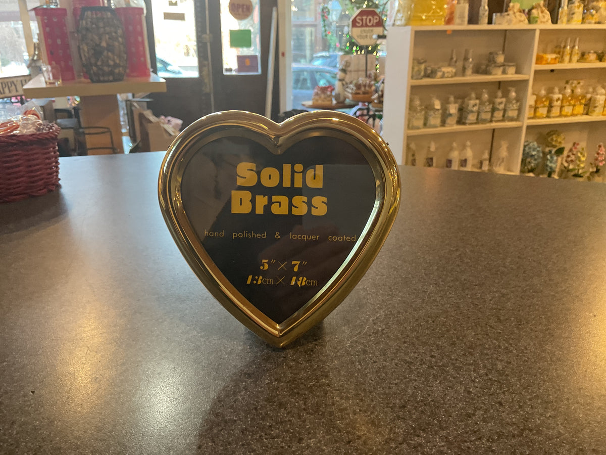 Brass Heart Frame 5X7