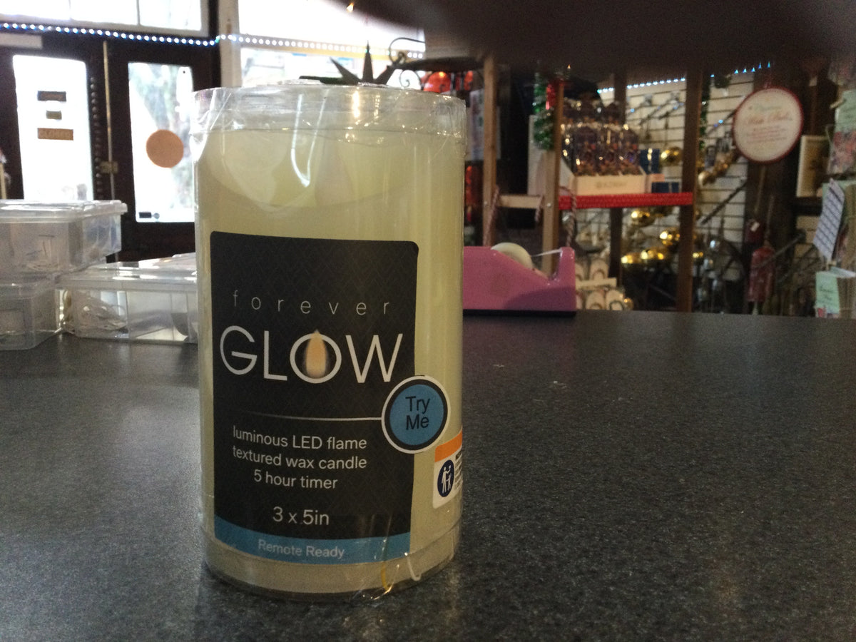 Forever glow led candle