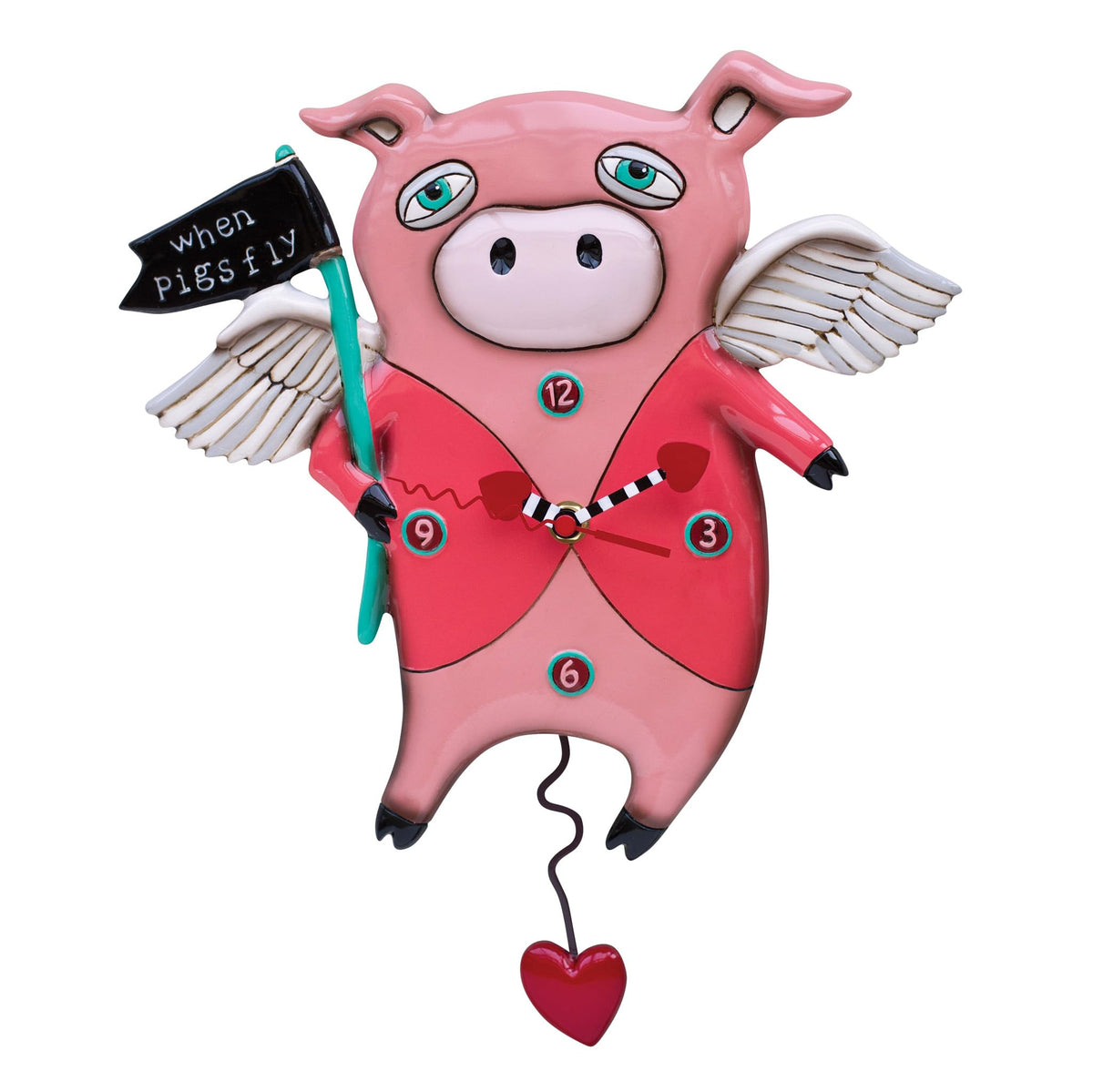 When Pigs Fly Clock