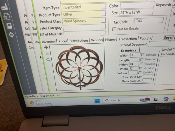 Uw5006 Wind Spinner Stake