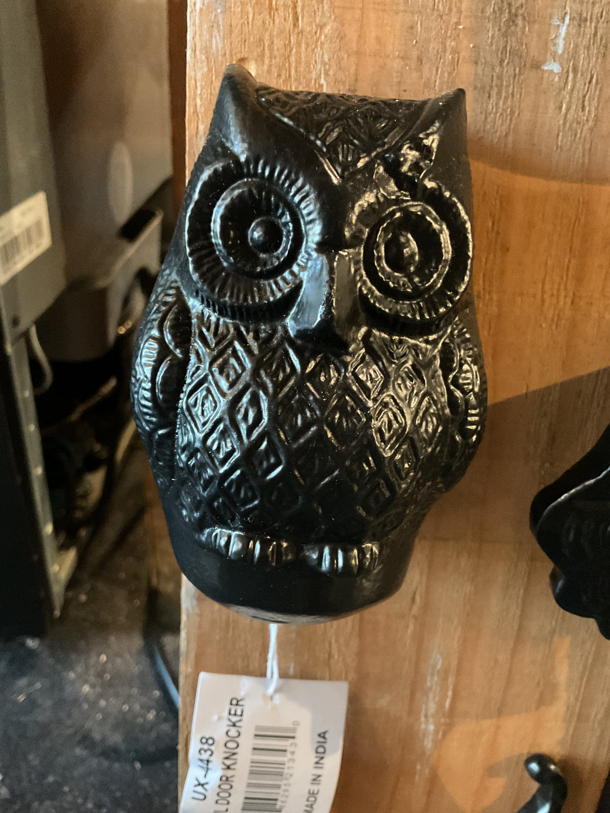 UX4438 Owl Door Knocker (black)