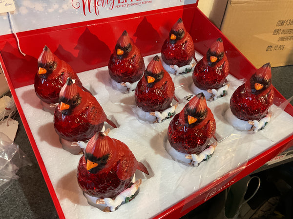 Mini Cardinal Shimmering Merry Lites