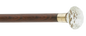 A987 Walking Stick w/ Clear Glass Handle - 36"