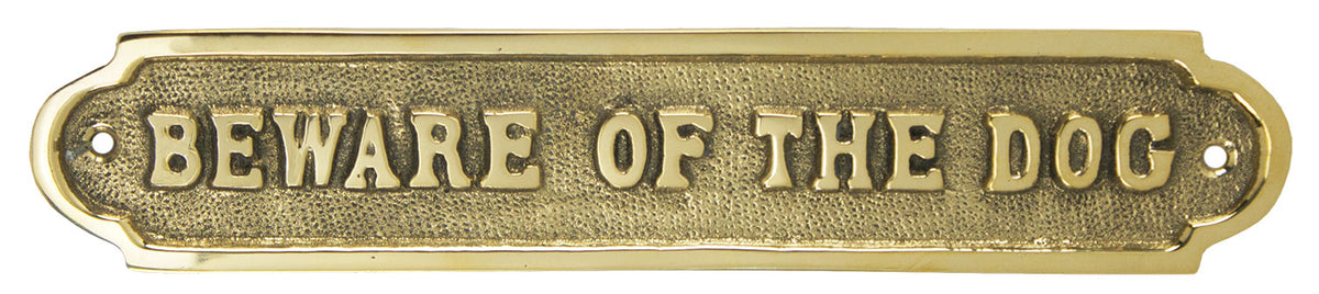 Beware of Dog plaque