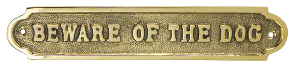 Beware of Dog plaque