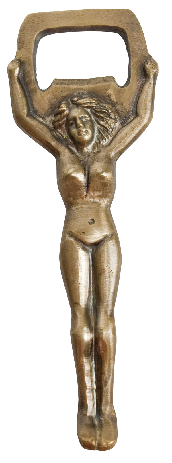 Brass Goddess Figure Bottle Opener
