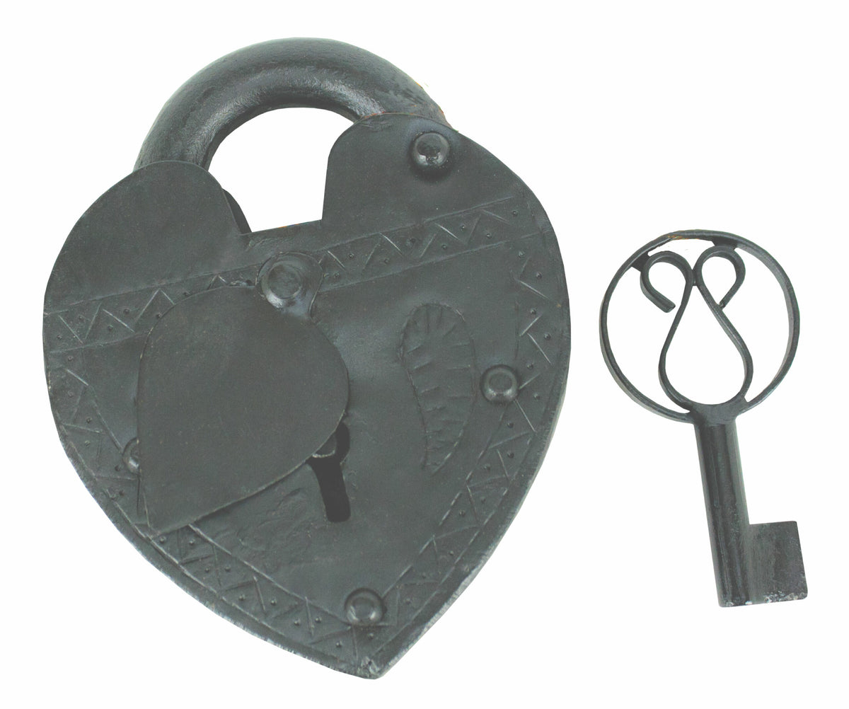 A1196 Candado Corazón Negro