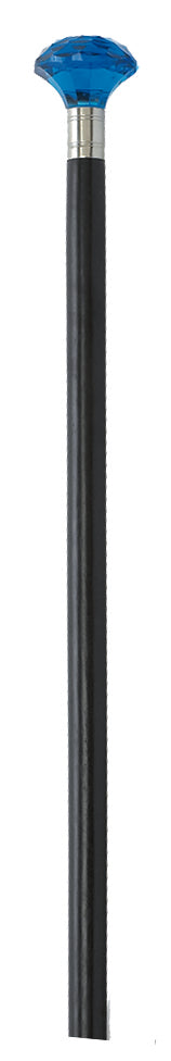 Blue Glass Walking Cane