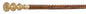 A1211 Brass Head Walking Stick