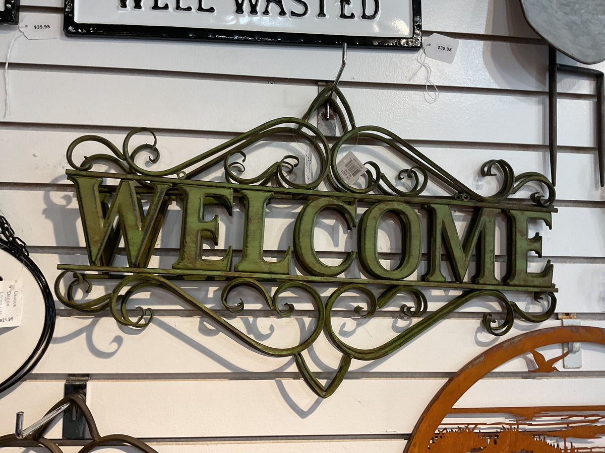 Ux4091GN Welcome Sign Green