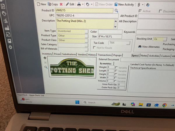 Uw6215 potting shed