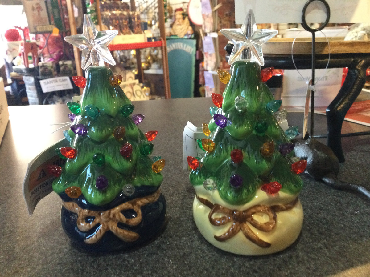 Lighted Christmas tree