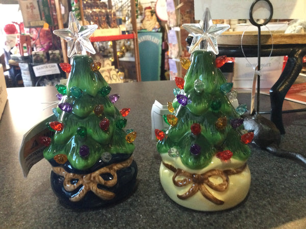 Lighted Christmas tree