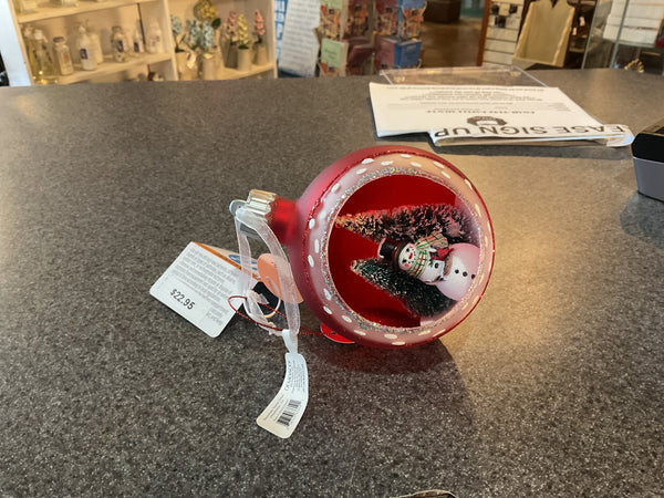 Demdaco red snow globe