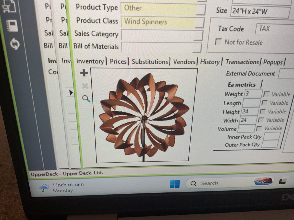 UW5014 Wind Spinner Stake