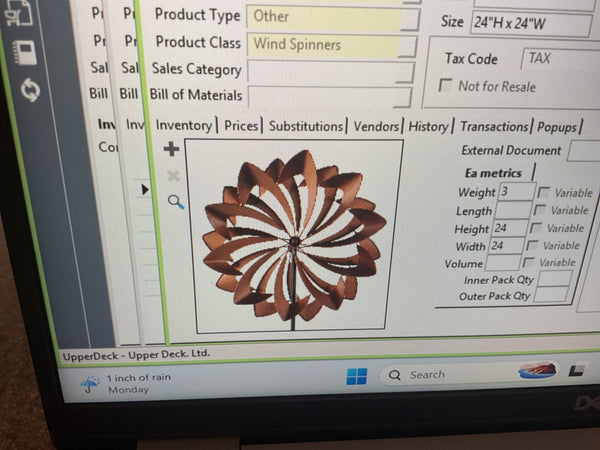UW5014 Wind Spinner Stake