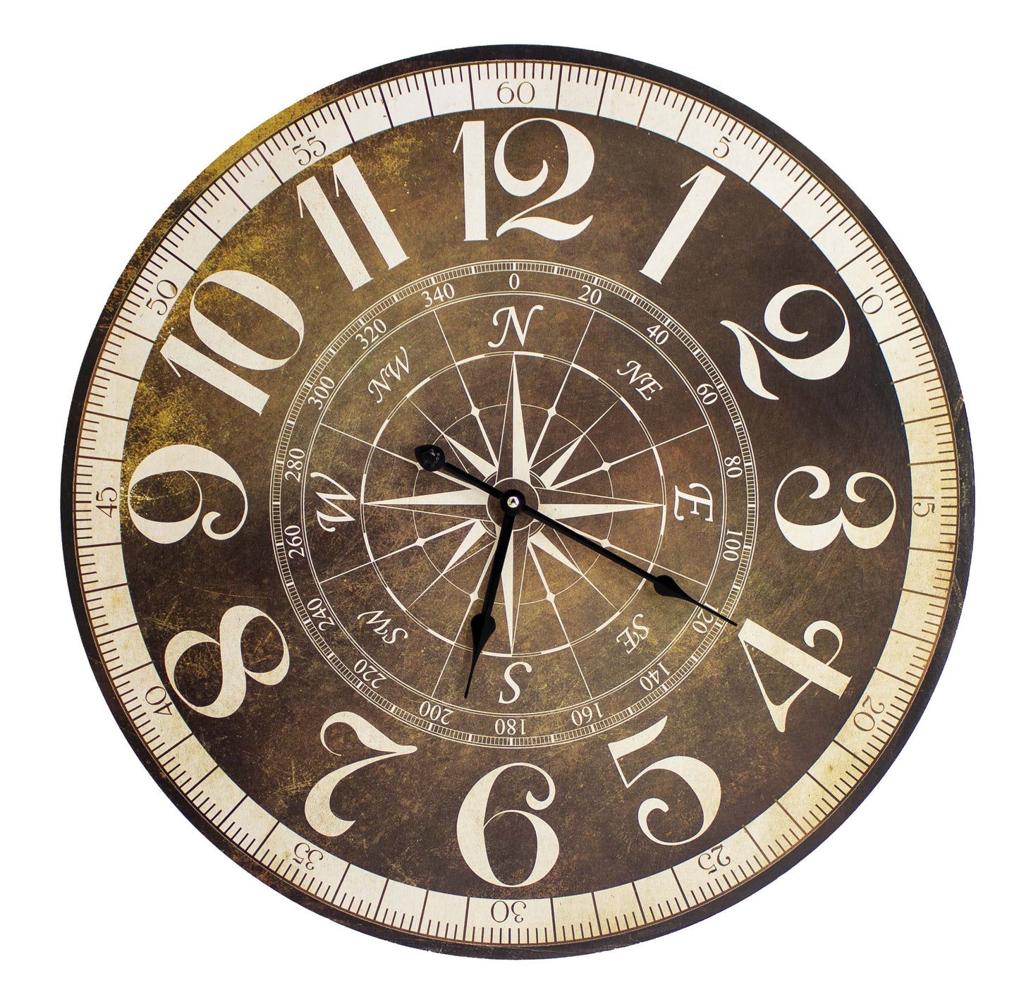 MC223 COMPASS ROSE CLOCK