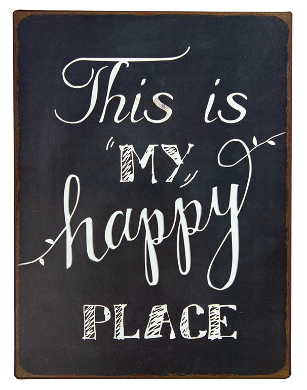 UT614 Happy Place Sign