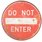 UT871 Do Not Enter Sign