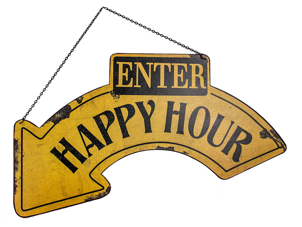 Happy Hour-Tin-Yellow