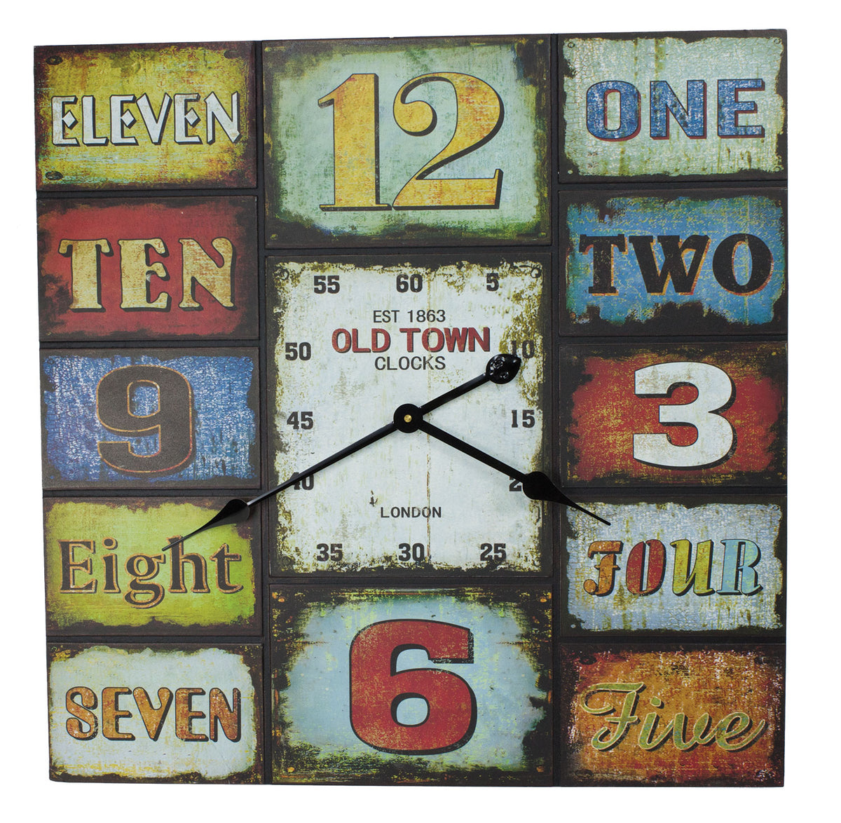 UW2421 Reloj de pared Old Town - Madera