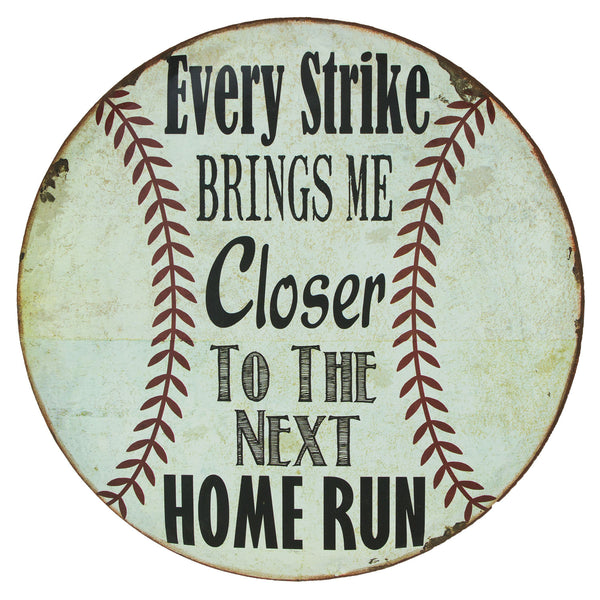 Home Run Baseball Sign