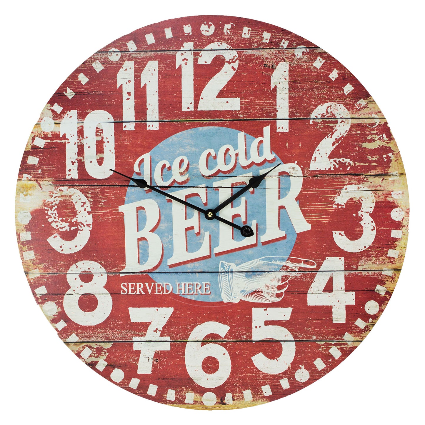 UW2482    Ice Cold Beer clock