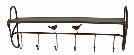 UW6051 METAL SHELF W/HOOKS
