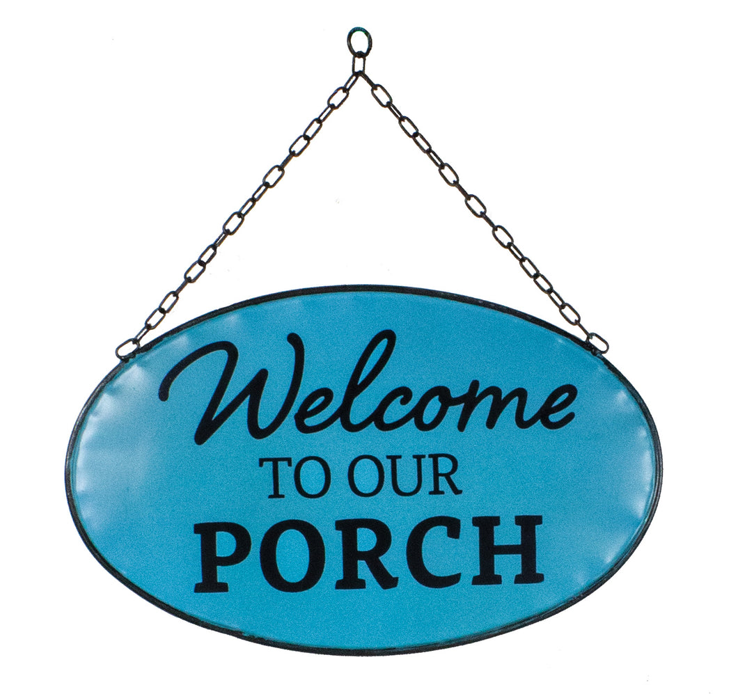 UW6197 Blue Porch Sign