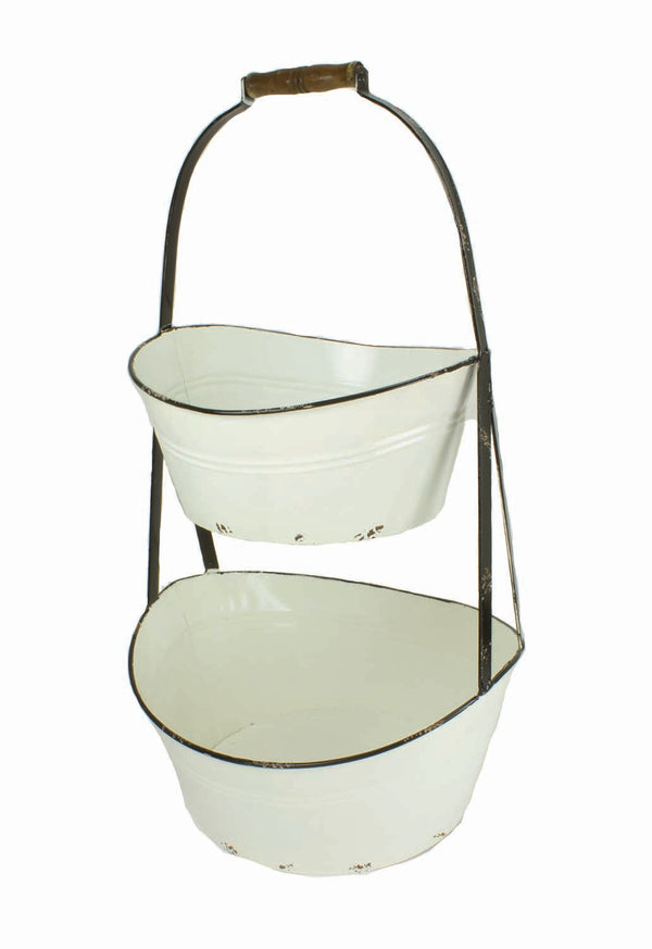 UW8011 2pc White Planters