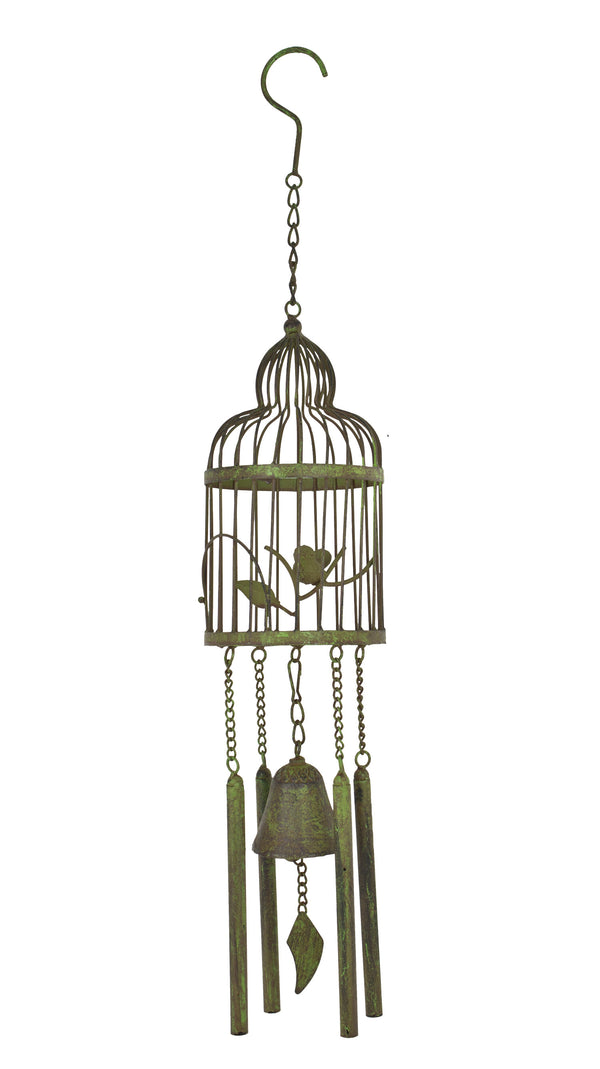 UX4134 Green Birdcage Windchime