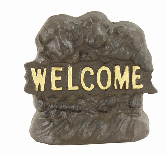 UX4320 Welcome Dogs Doorstop - Rust