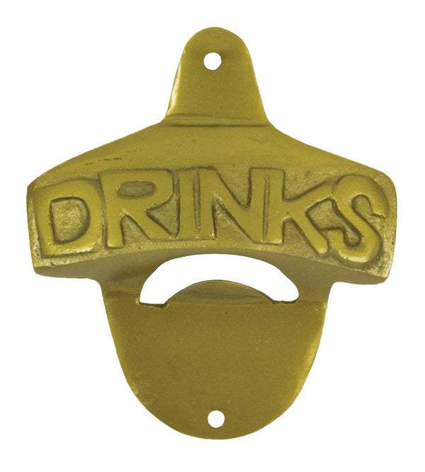 Brass Wall Mount Drinks Bottle Opener