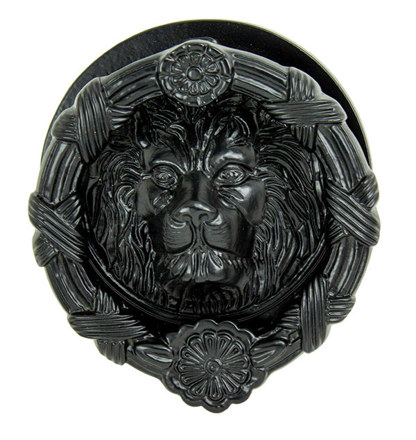 Lion Door Knocker - Black