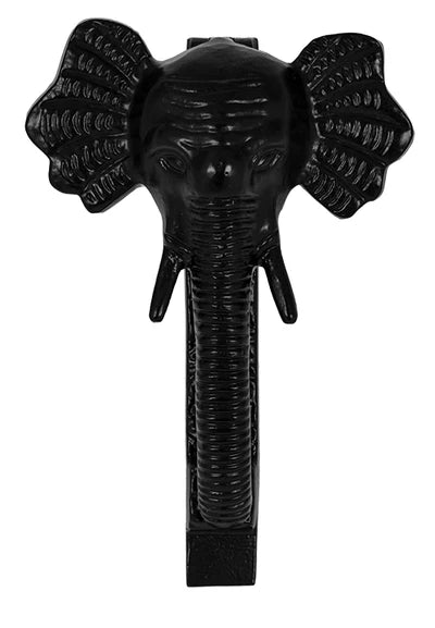UX4607 Elephant Door Knocker (black)