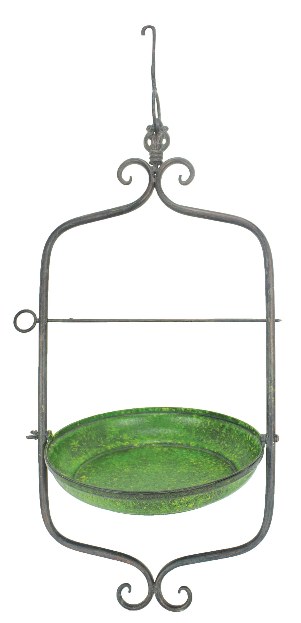 Green Hanging Bird Feeder