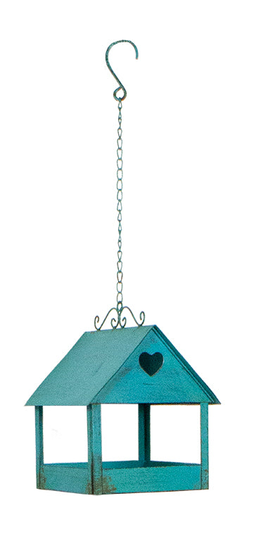 Ux9292 Bird House Feeder Blue
