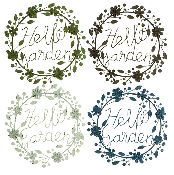 UX9302 Hello Garden Wreath