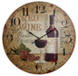W2331 Red Wine Clock-23"   Wood